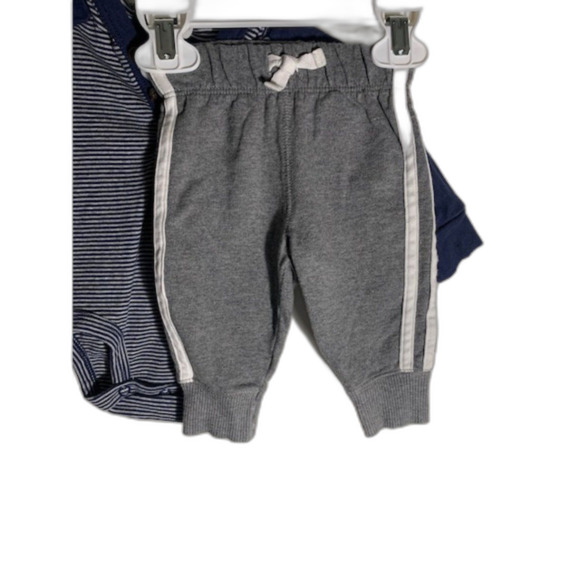 Carter's Bundle 2 Brown/Blue Long Sleeve & Pants 3 Months - Picture 5 of 7